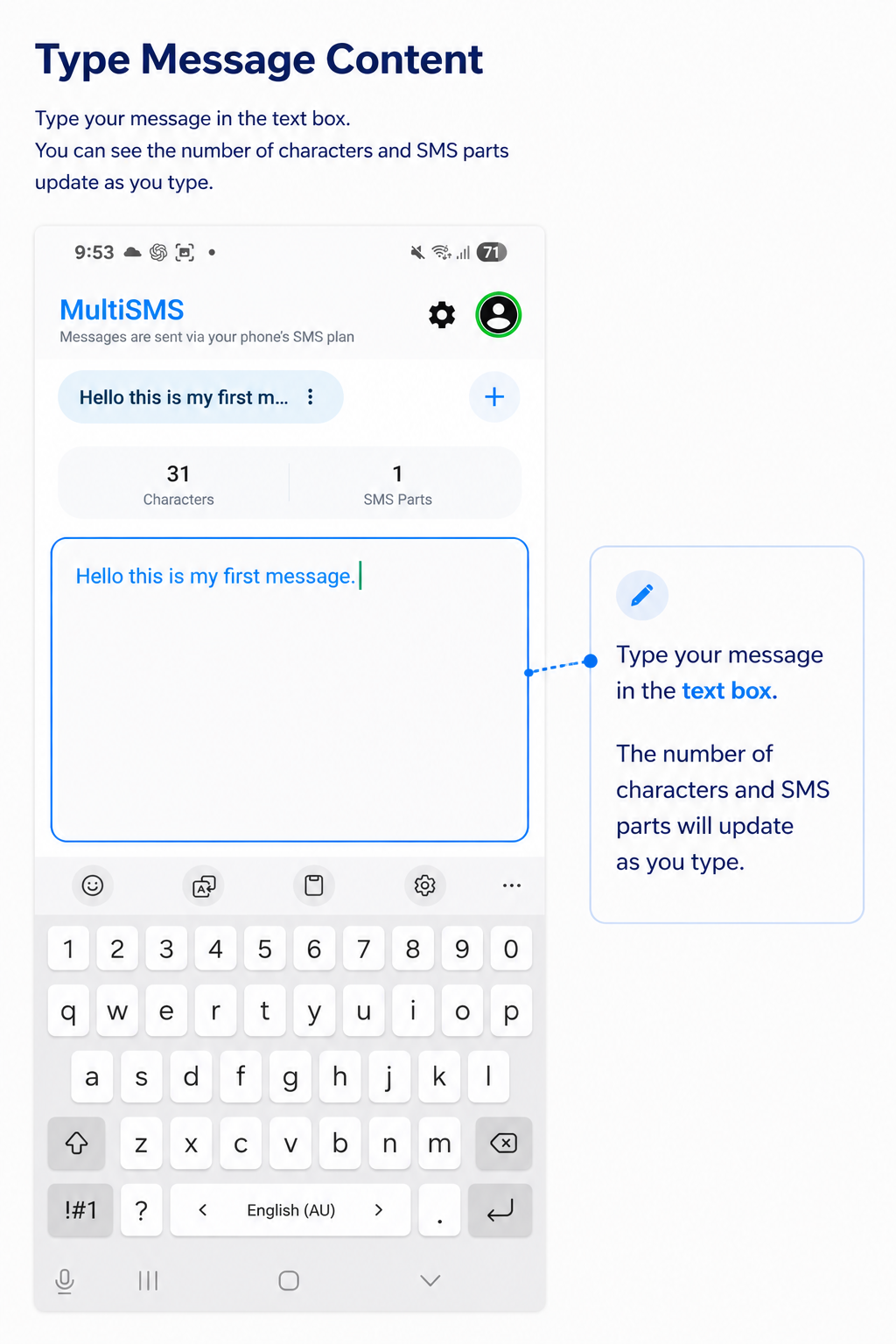 Type message